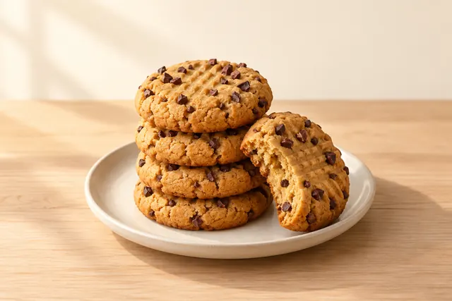 Cacao nib peanut butter cookies