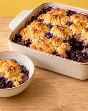 Blueberry cobbler